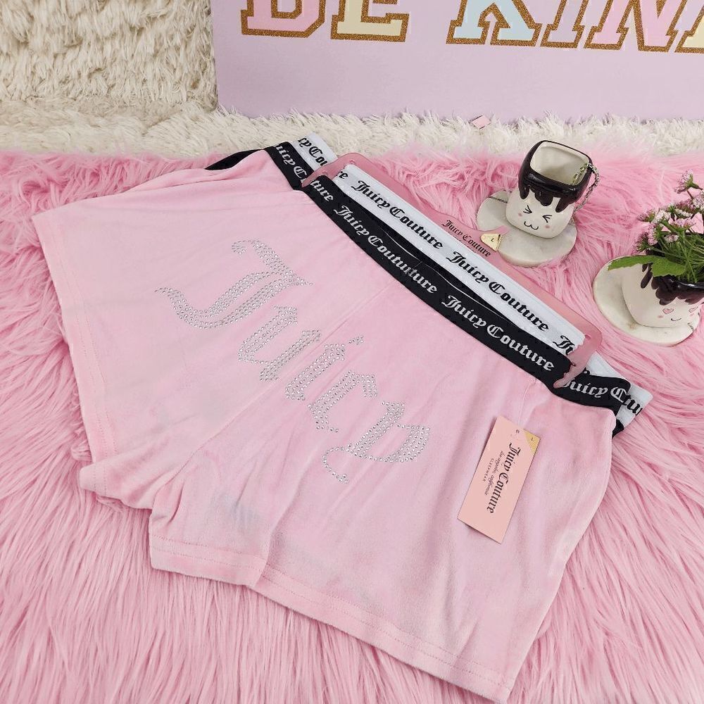 NWT {Juicy Couture} Velvet Boxers Large: Plush Glam NWT